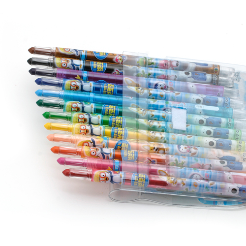 12색 뽀로로 샤프식 색연필 색연필세트 색칠공부 미술색연필 고급색연필 학습용색연필