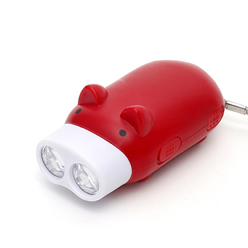 Oce 귀여운 LED 자가 발전 손전등 비상 랜턴 써치라이트 충전식손전등 소형후라쉬