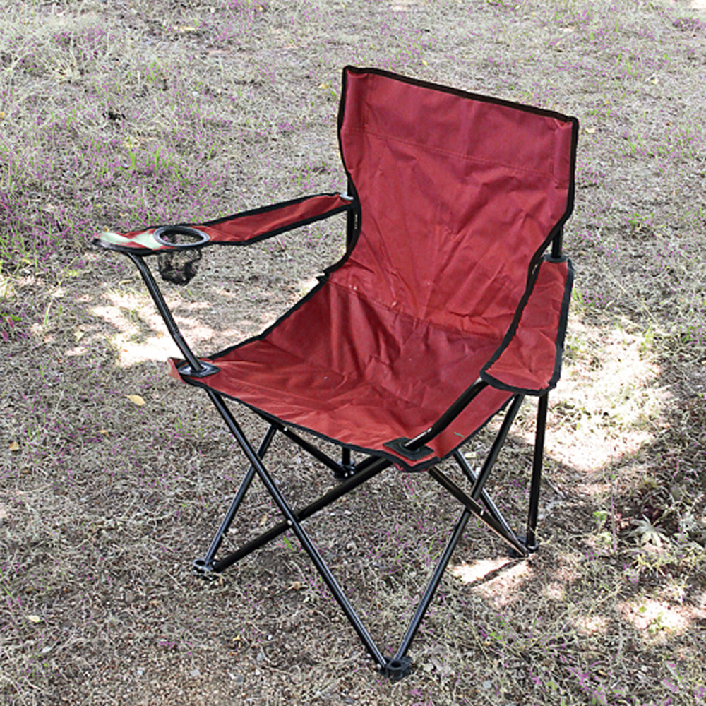 Oce 캠핑 컵홀더 등받이 팔걸이 의자 야외의자 낚시의자 등산 수납형 의자