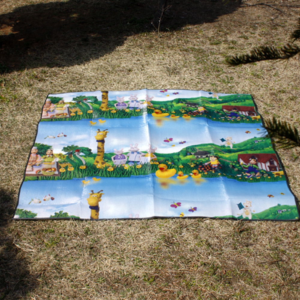 Oce 가벼운 어린이 소풍 돗자리 가방 170x180cm PVC폴더 휴대용캠핑돗자리 산행산악자리