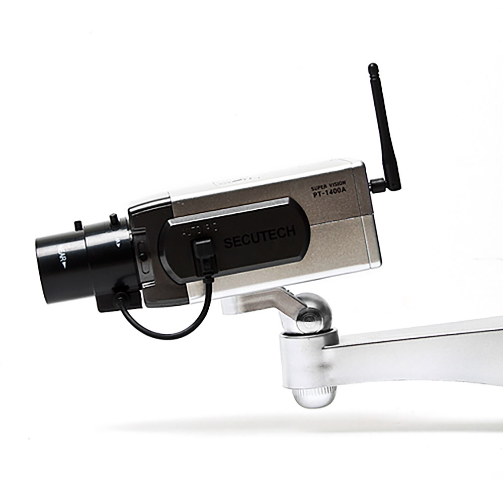 Oce 사각 모형 감시 가짜 카메라 보안 빨간불 모조 CCTV 실외 방범 TV