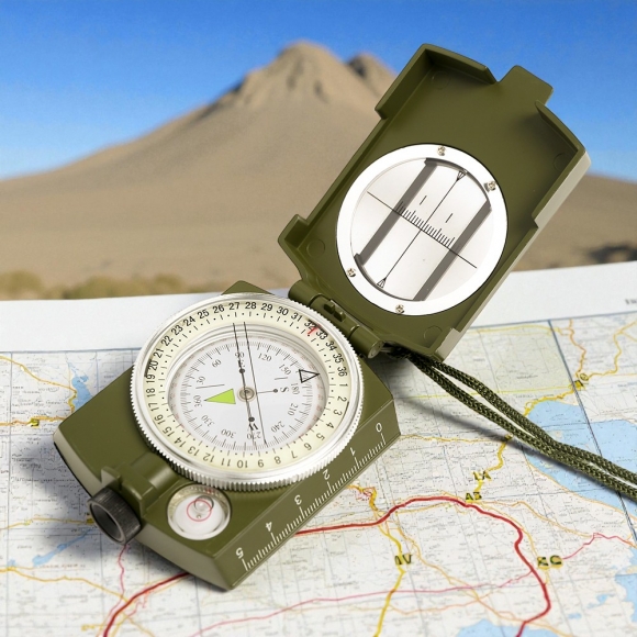 밀리터리 정밀 나침반