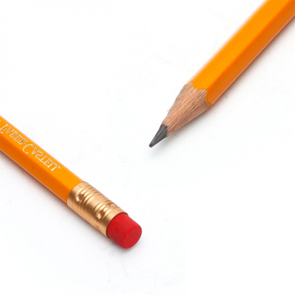 Oce 독일 지우개 달린 육각 B연필 12p 지우개연필 육각 연필 지우게팬