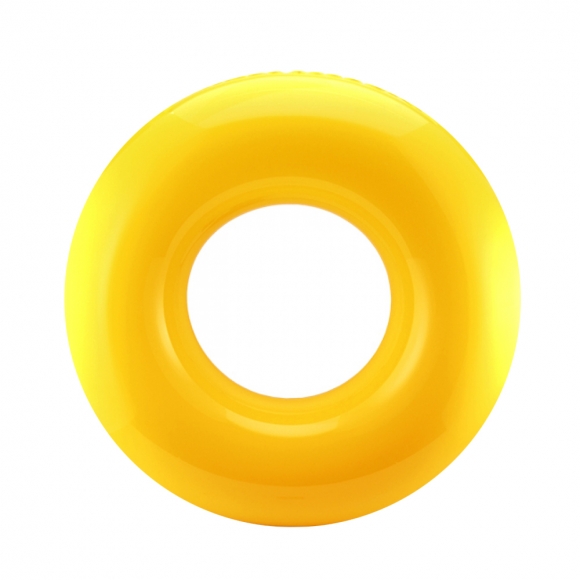74cm 원형 돌고래 튜브 (노랑) (8-10세)