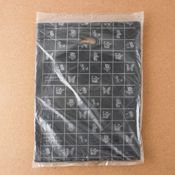 100p 양장비닐봉투(블랙)(30)
