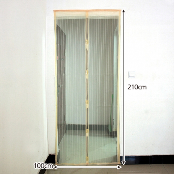 [리빙피스] 마그네틱 문 모기장(아이보리) (100cm)