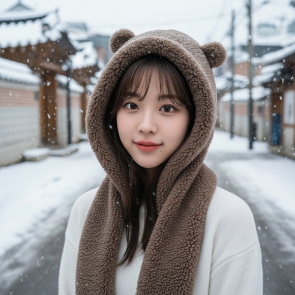 곰곰 일체형 후드 머플러