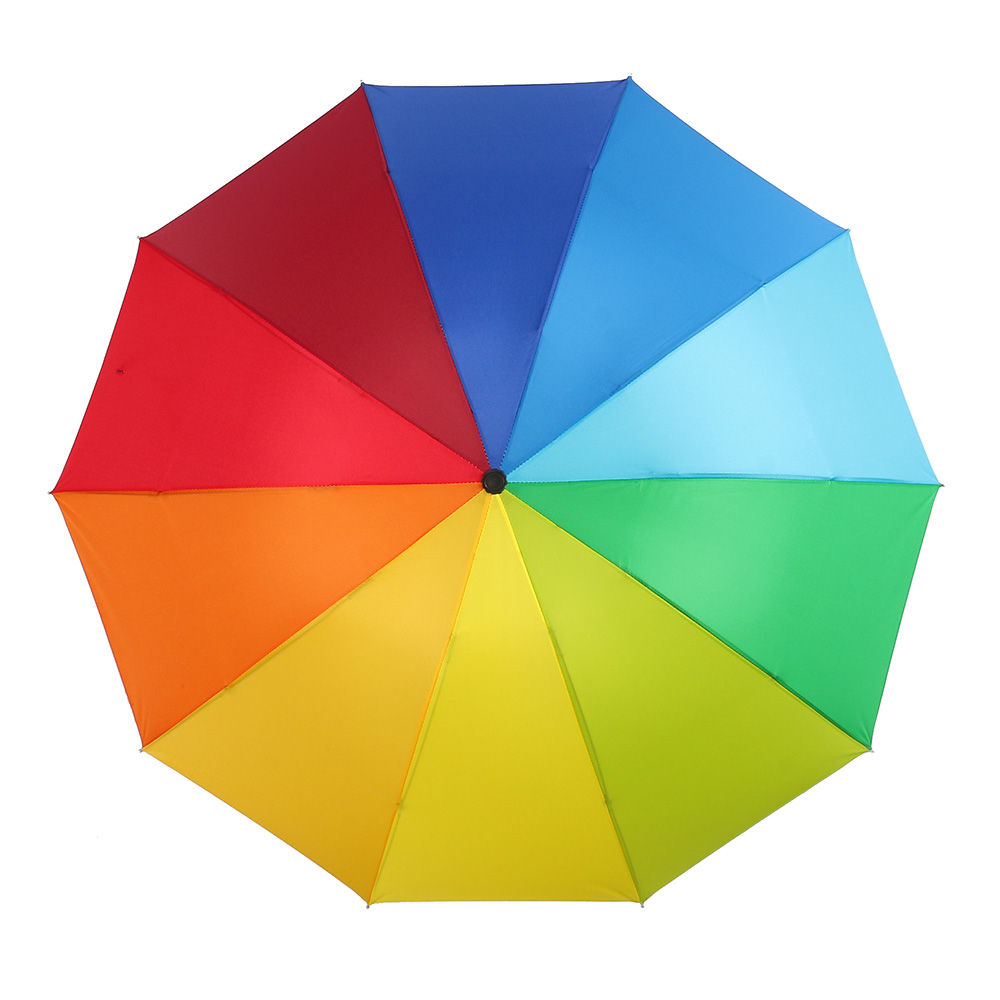 Oce 3단 접이식 무지개 수동우산 썬쉐이드  썬세이드 컴팩트 작은 우양산 가벼운 단우산