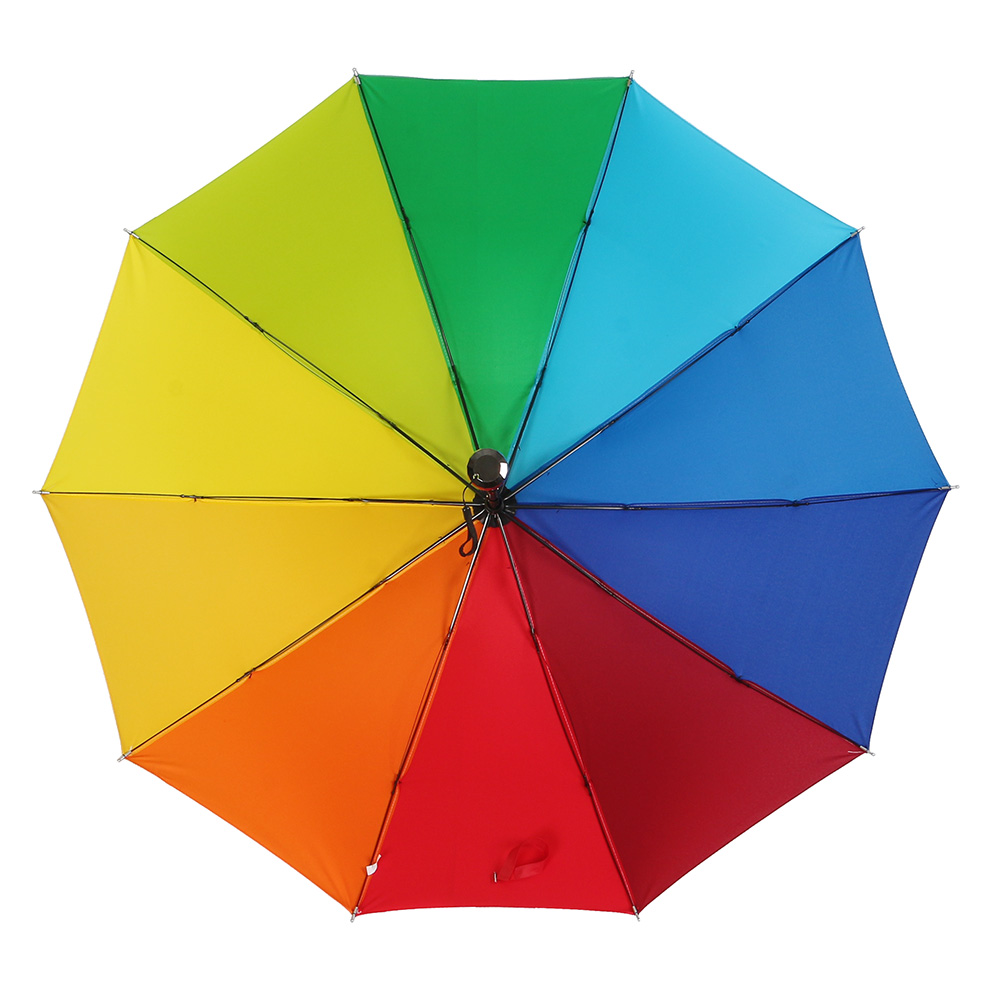 Oce 3단 접이식 무지개 수동우산 접는 수동우산 초경량 양우산 가벼운 단우산
