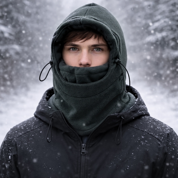 방한 마스크 넥워머 바라클라바(그레이) (남성용)