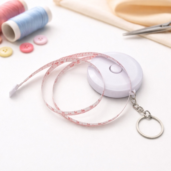 화이트 원형 줄자(1.5m)