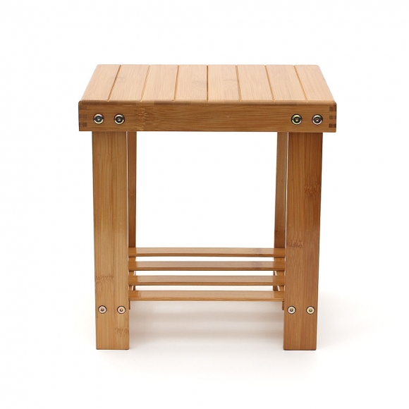 우드 미니선반 겸용 보조의자