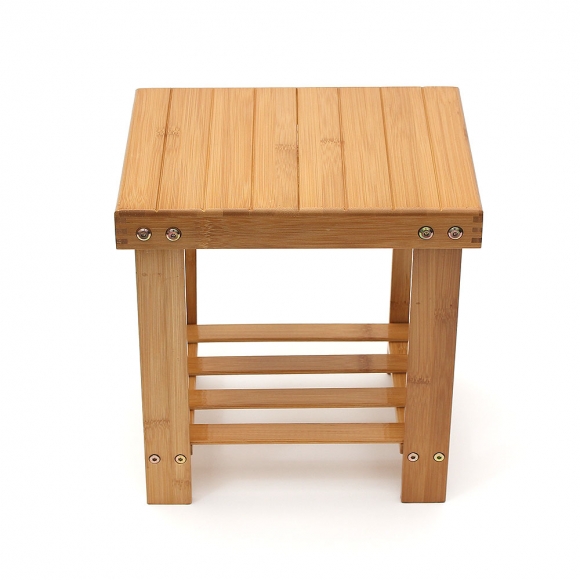 우드 미니선반 겸용 보조의자