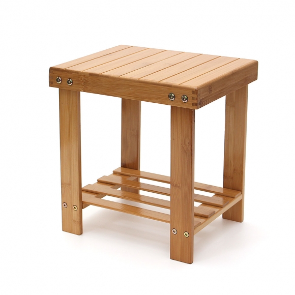 우드 미니선반 겸용 보조의자