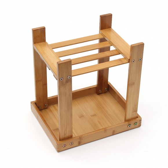 우드 미니선반 겸용 보조의자