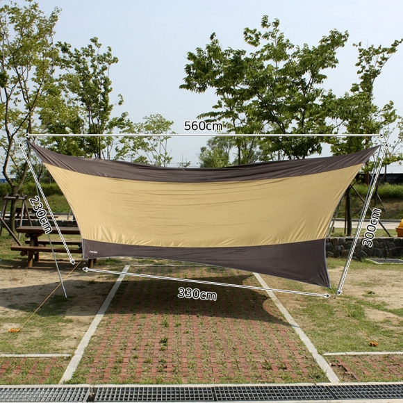 캠핑용 헥사타프 세트(5.6M)