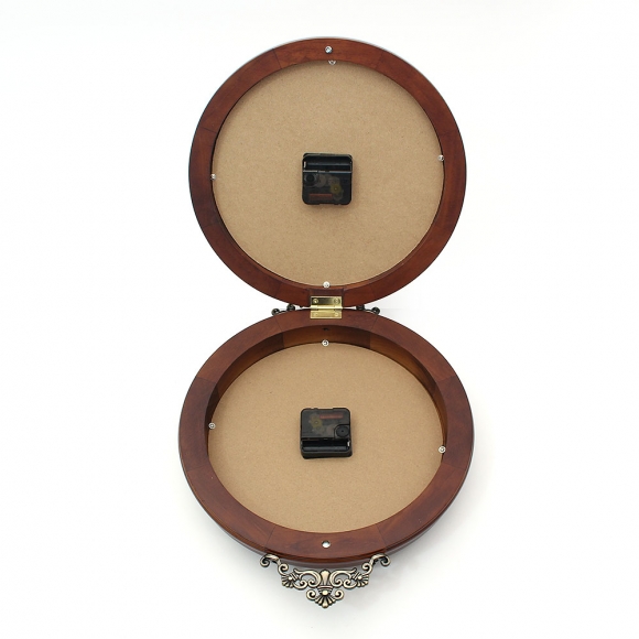 로코코 원목 양면 벽시계