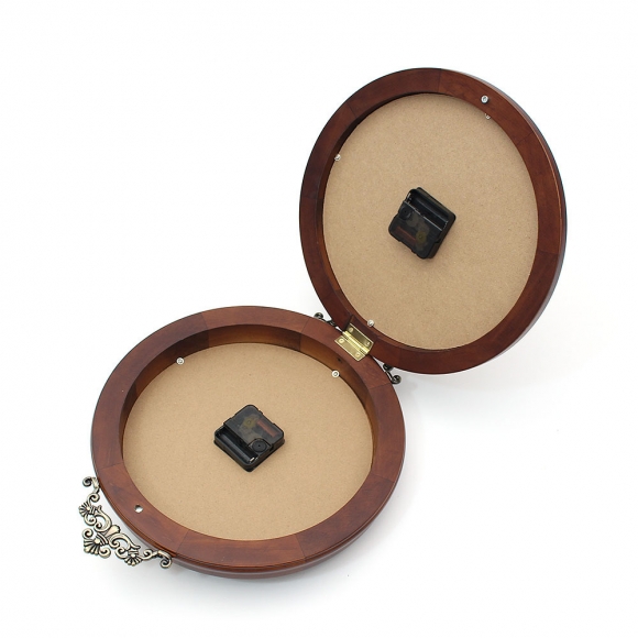 로코코 원목 양면 벽시계