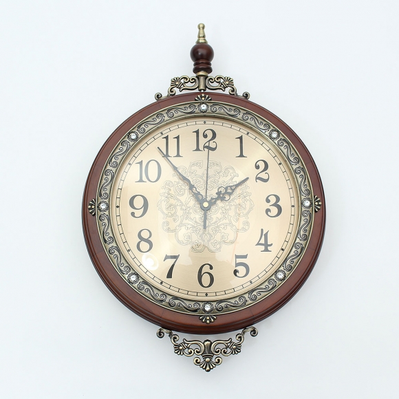 로코코 원목 양면 벽시계