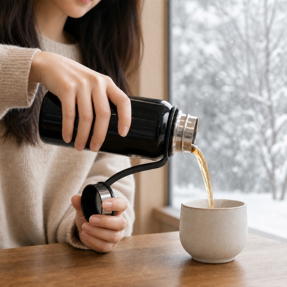 핫앤쿨 더블월 보온병(610ml) (블랙)