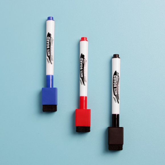 지우개달린 보드마카 3색세트