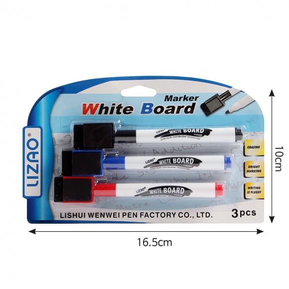 지우개달린 보드마카 3색세트