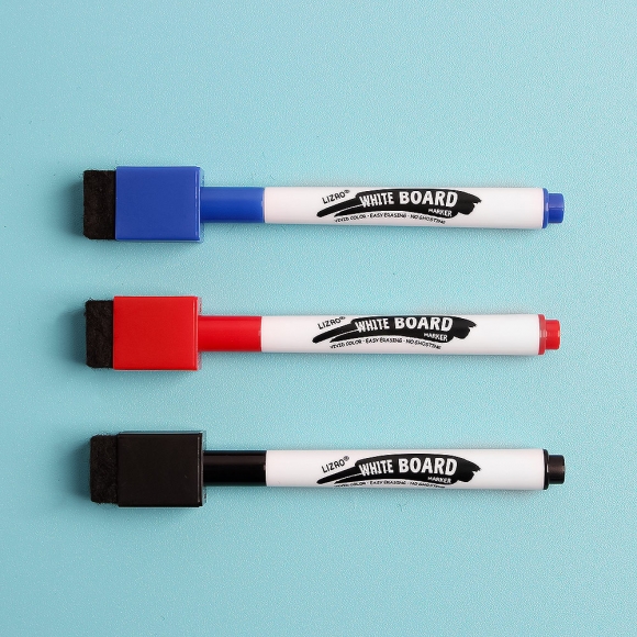 지우개달린 보드마카 3색세트