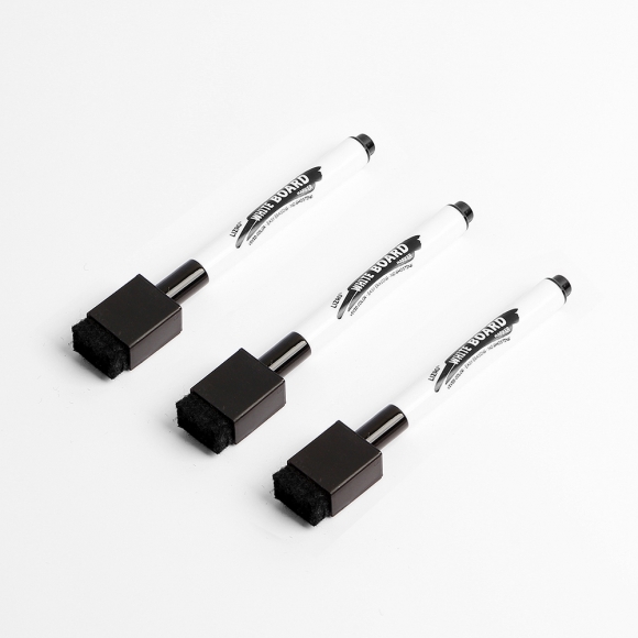 지우개달린 보드마카 3p세트(검정)