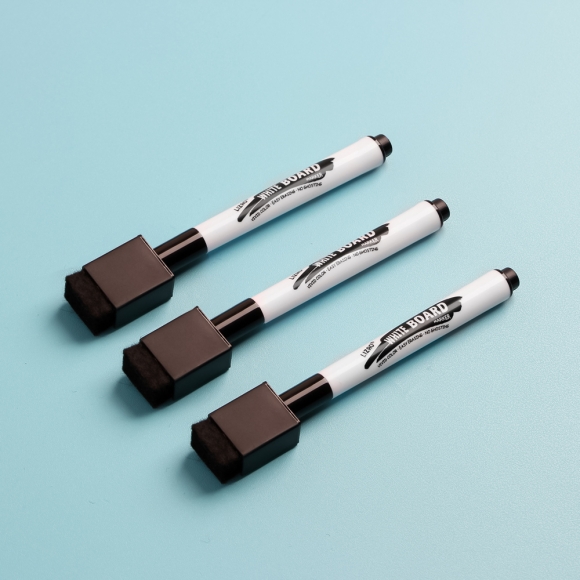 지우개달린 보드마카 3p세트(검정)