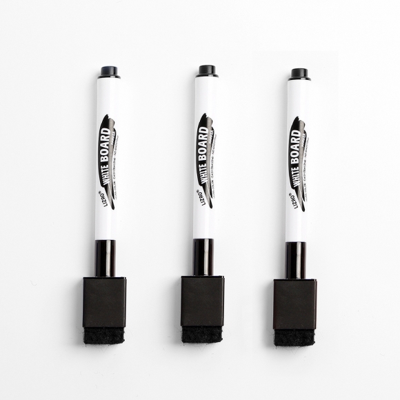 지우개달린 보드마카 3p세트(검정)