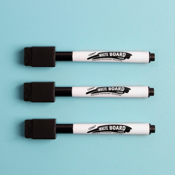 지우개달린 보드마카 3p세트(검정)