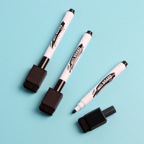 지우개달린 보드마카 3p세트(검정)