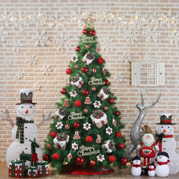 300cm 크리스마스 선물 솔잎트리 풀세트 19(0510)/39(65357)/B전구(3)