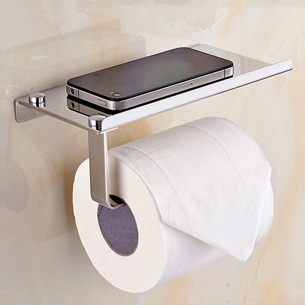 Oce 욕실 핸드폰 거치대 휴지걸이 벽선반 두루마리 걸이 욕실 액세서리