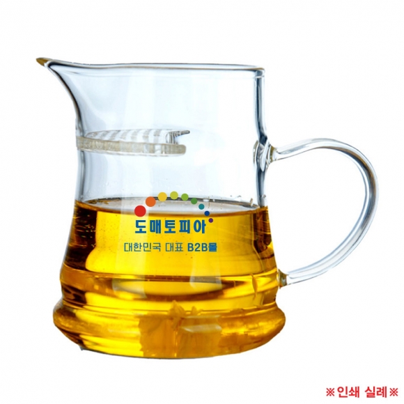 [로하티]브라이트 거름망 유리 물컵(320ml)