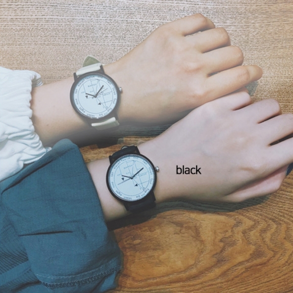 스케이 손목시계(블랙)