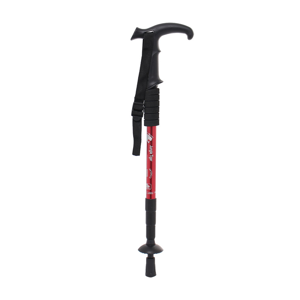 Oce 알루미늄합금 접이식 경량 등산 지팡이 T자 휴대용 산악 지팡이 산행 지팽이 가벼운 등산스틱