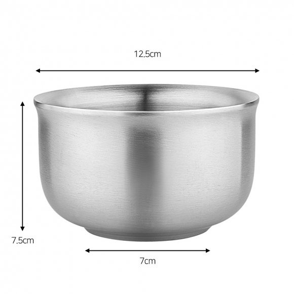 [쿠킹홈] 노블 이중스텐 그릇(12.5cm)