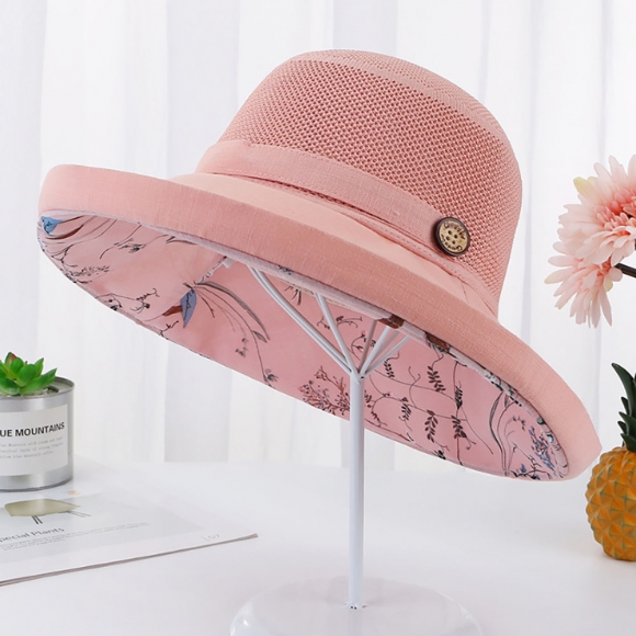 리아나 자외선 차단 패션 모자(핑크)