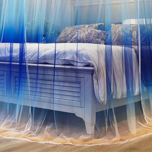 [리빙피스] 그라데이션 U자 침대 모기장(120x200cm)