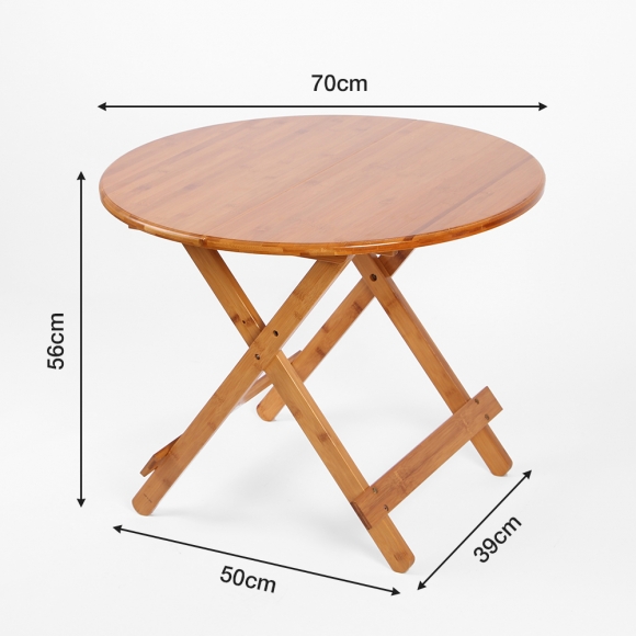 접이식 우드 원형 테이블(70x56cm)