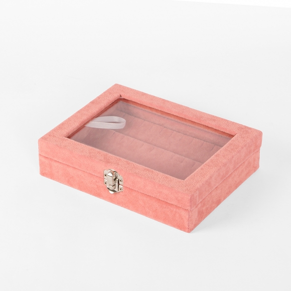 드림스 귀걸이 보석함(핑크) (20x15cm)