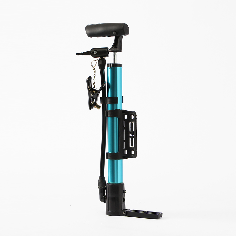 Oce 자전거 장착 에어펌프 공기 주입기-블루 휴대용 공기 펌프 미니자전거펌프 배구공 농구공