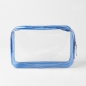 썸머데이 사각 투명 파우치(블루) (M)
