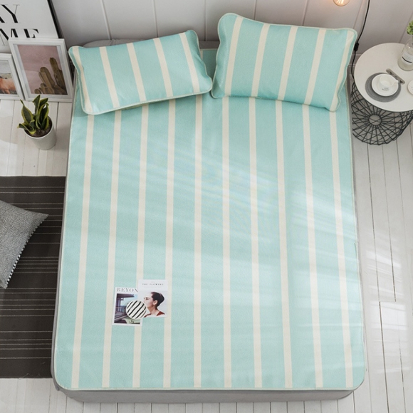 포리온 일자 침대 커버세트(민트) (90cmx190cm)