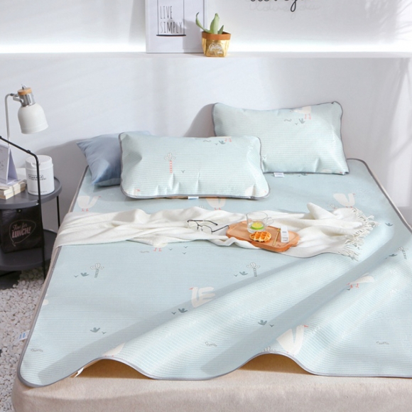 포리온 거위 침대 커버세트(블루) (90cmx190cm)