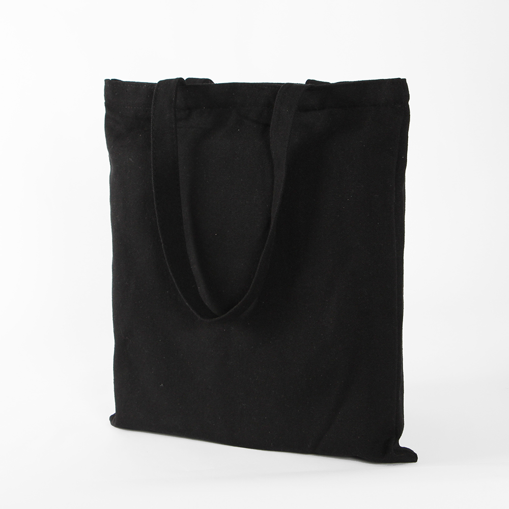 Oce 무지 캔버스 데일리 지퍼 숄더백 블랙 에코 쇼퍼 백 가벼운 천 에코백 리사이클 단체 가방