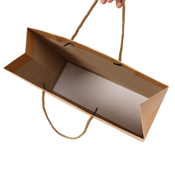 무지 가로형 쇼핑백(브라운) (40x30cm)