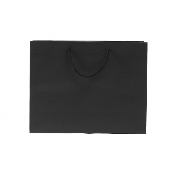 무지 가로형 쇼핑백(블랙) (28x20cm)