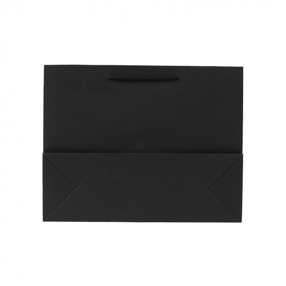 무지 가로형 쇼핑백(블랙) (24x17cm)